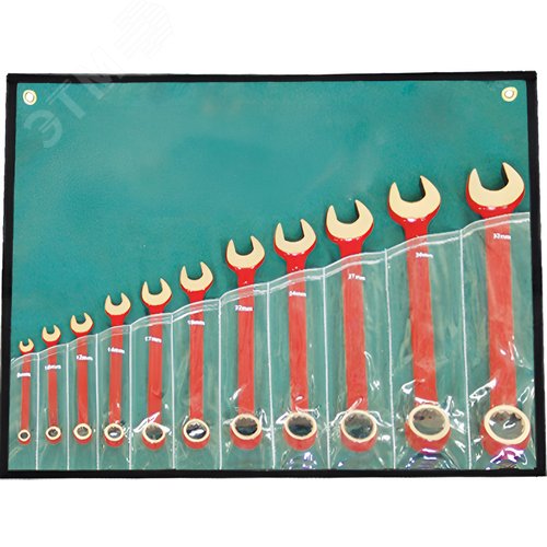 Изображение товара Набор ключей гаечных комбинированных искробезопасных (10-32) AlCu № B-10 (шт)