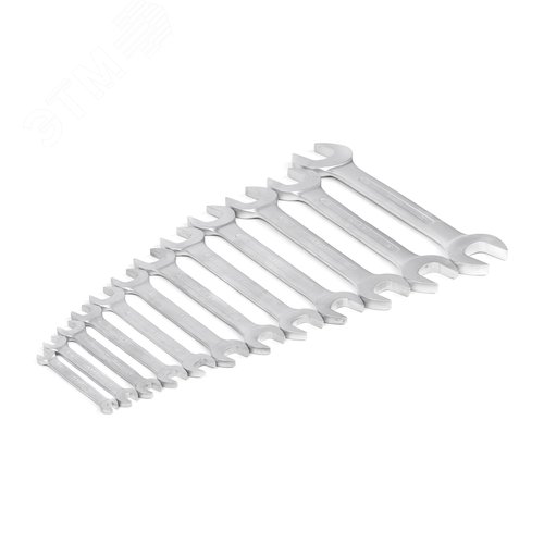 Изображение товара Набор ключей гаечных двусторонних 12шт. (6-36) хромированных (шт)