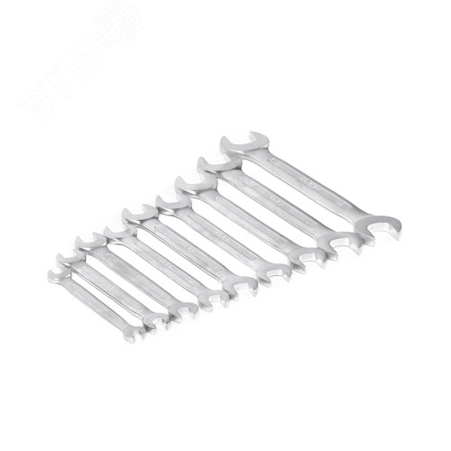 Изображение товара Набор ключей гаечных двусторонних 9шт. (5,5-22) хромированных (шт)