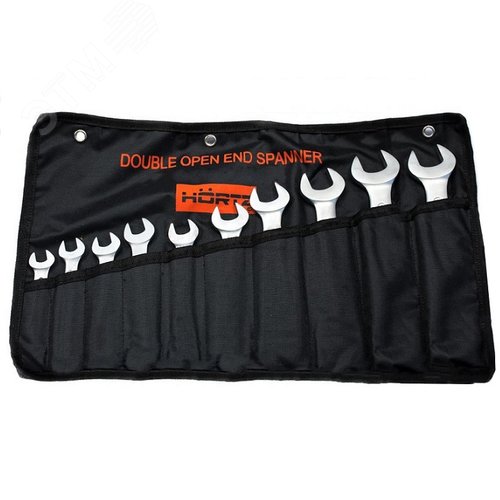 Изображение товара Набор ключей комбинированных трещоточных 10шт (8-24 мм) хромированные (шт)