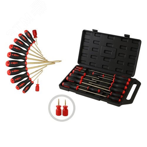 Изображение товара Набор взрывобезопасного инструмента (14 предметов) BeCu No.AA21-14 (шт)