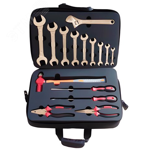 Изображение товара Набор взрывобезопасного инструмента (15 предметов) BeCu № F-15 (шт)