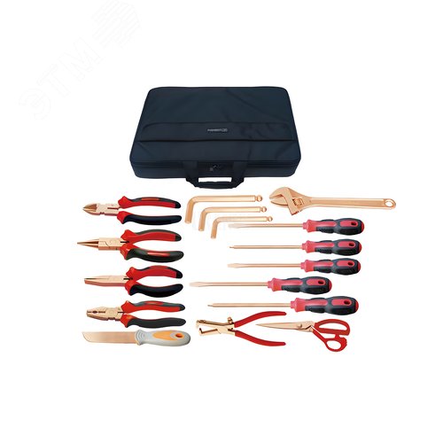 Изображение товара Набор взрывобезопасного инструмента (18 предметов) AlCu No.AA08-18 (шт)