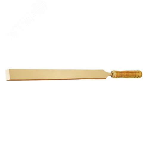 Изображение товара Шабер плоский 30х300 мм рукоятка деревянная искробезопасный AlCu (шт)