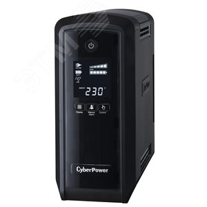 Источник бесперебойного питания line-interactive CP 900Ва/540Вт фазы 1/1 1 мин Tower Schuko USB CP900EPFCLCD CyberPower