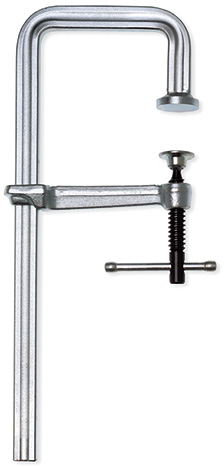 Струбцина U-образная цельнометаллическая легкая 250/120, усилие: 4 кН, с Т-образной рукояткой