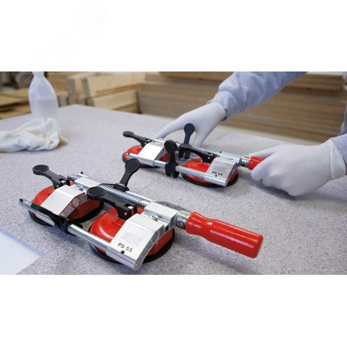 Зажим вакуумный для пластин усилие 260 Н ширина зажима 10-55 мм для искусственного камня керамики стекла - фото 5