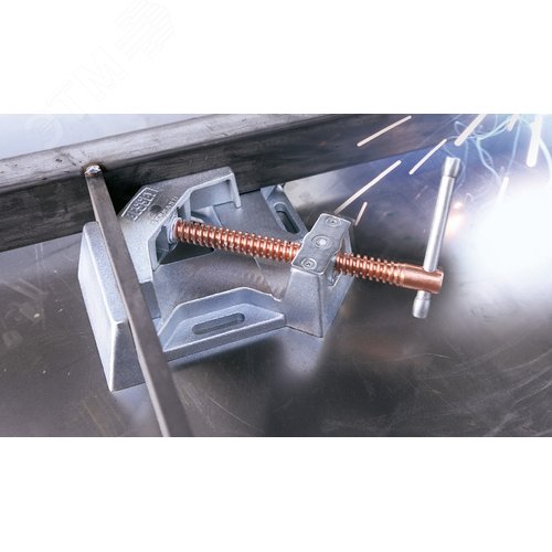 Струбцина угловая для сварки 90 градусов 2x120 максимальный проход 100мм - фото 3