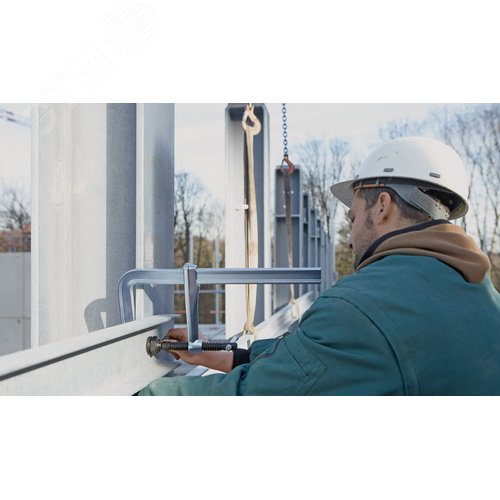 Струбцина высокоэффективная 1000/140, усилие: 12 кН, момент затяжки: 40 Нм, с Т-образной рукояткой - фото 4