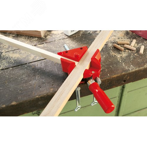 Струбцина угловая 2x55, зажим одним винтом - фото 2