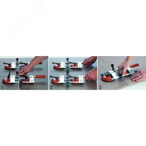 Зажим вакуумный для пластин усилие 260 Н ширина зажима 10-55 мм для искусственного камня керамики стекла - фото 3