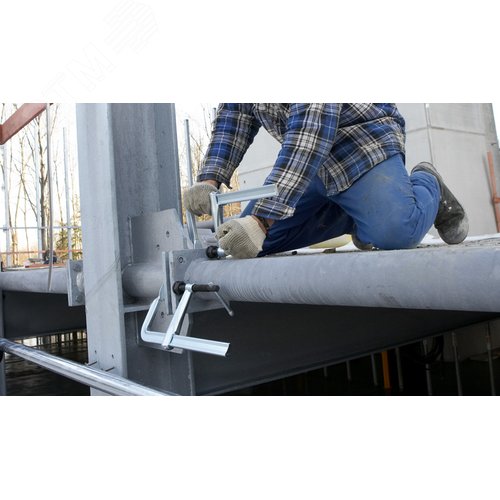 Струбцина высокоэффективная 1000/140, усилие: 12 кН, момент затяжки: 40 Нм, с Т-образной рукояткой - фото 5