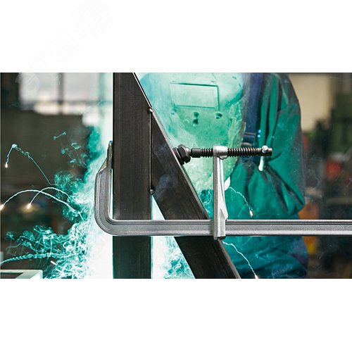 Струбцина высокоэффективная 1000/140, усилие: 12 кН, момент затяжки: 40 Нм, с Т-образной рукояткой - фото 3