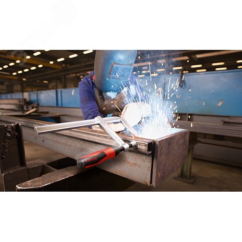 Струбцина цельнометаллическая 400/120, усилие: 6 кН, c 2-компонентной рукояткой - фото 2