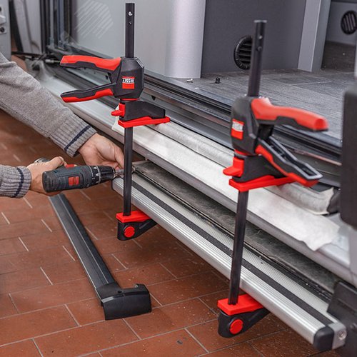 Струбцина пистолетного типа, 1.4 кН, 300 мм x 80 мм, распор 195 - 465 мм, с вращающейся на 360 градусов рукояткой, EZ360 - фото 12