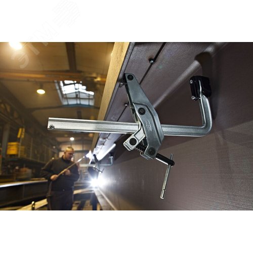 Струбцина с манипулятором для труднодоступных мест 600/120, усилие: 7.5 кН - фото 2