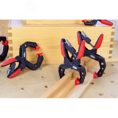 Струбцина с храповым механизмом 100/75, 2-компонентные ручки - фото 2