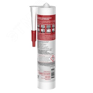 Клей-герметик гибридный санитарный профессиональный прозрачный 290 мл 24504 КОНТАКТ - 3