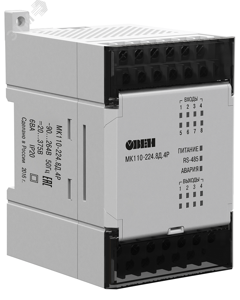 Изображение товара Модуль дискретного ввода-вывода МК110-224.8Д.4Р (шт)