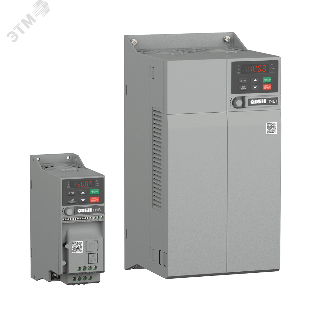 Изображение товара Преобразователь частоты векторный ПЧВ1-2К2-В от ОВЕН для промышленной автоматизации