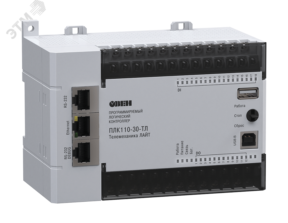Изображение товара Программируемый логический контроллер ПЛК110-24.30.-ТЛ (шт)