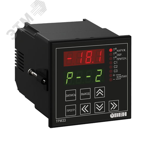 Изображение товара Контроллер ТРМ33-Щ4.01.RS для приточной вентиляции (шт)
