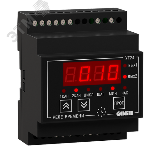 Изображение товара Микропроцессорное реле времени двухканальное УТ24-Д.С (шт)