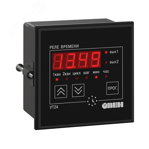 Изображение товара Микропроцессорное реле времени двухканальное УТ24-Щ1.С (шт)