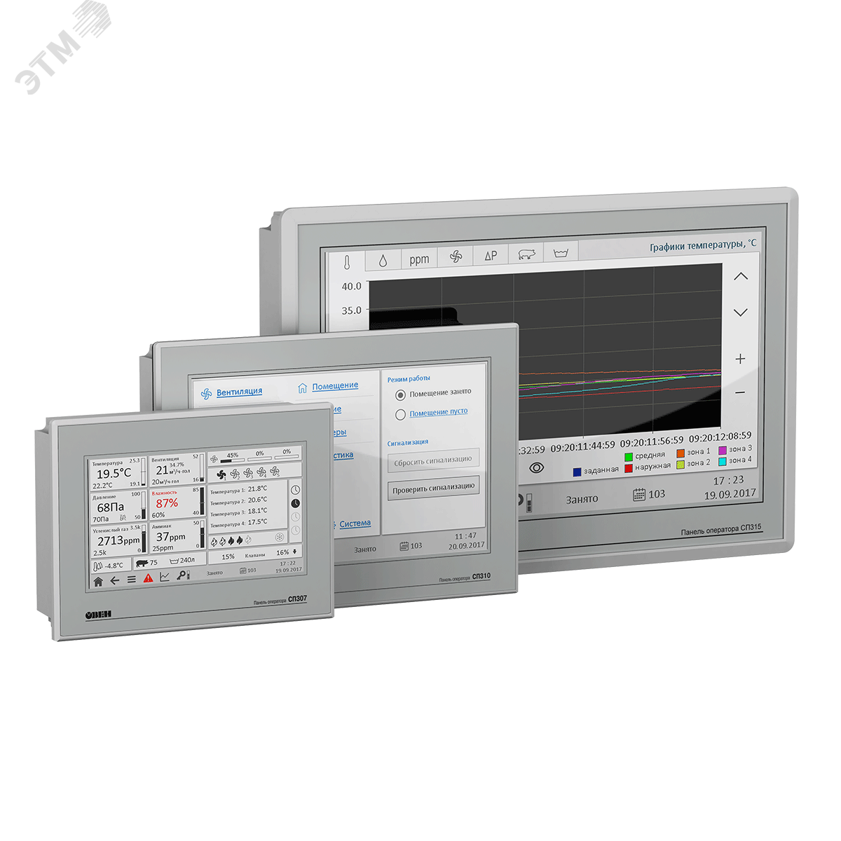 Изображение товара Сенсорная панель оператора СП315-Р (шт)