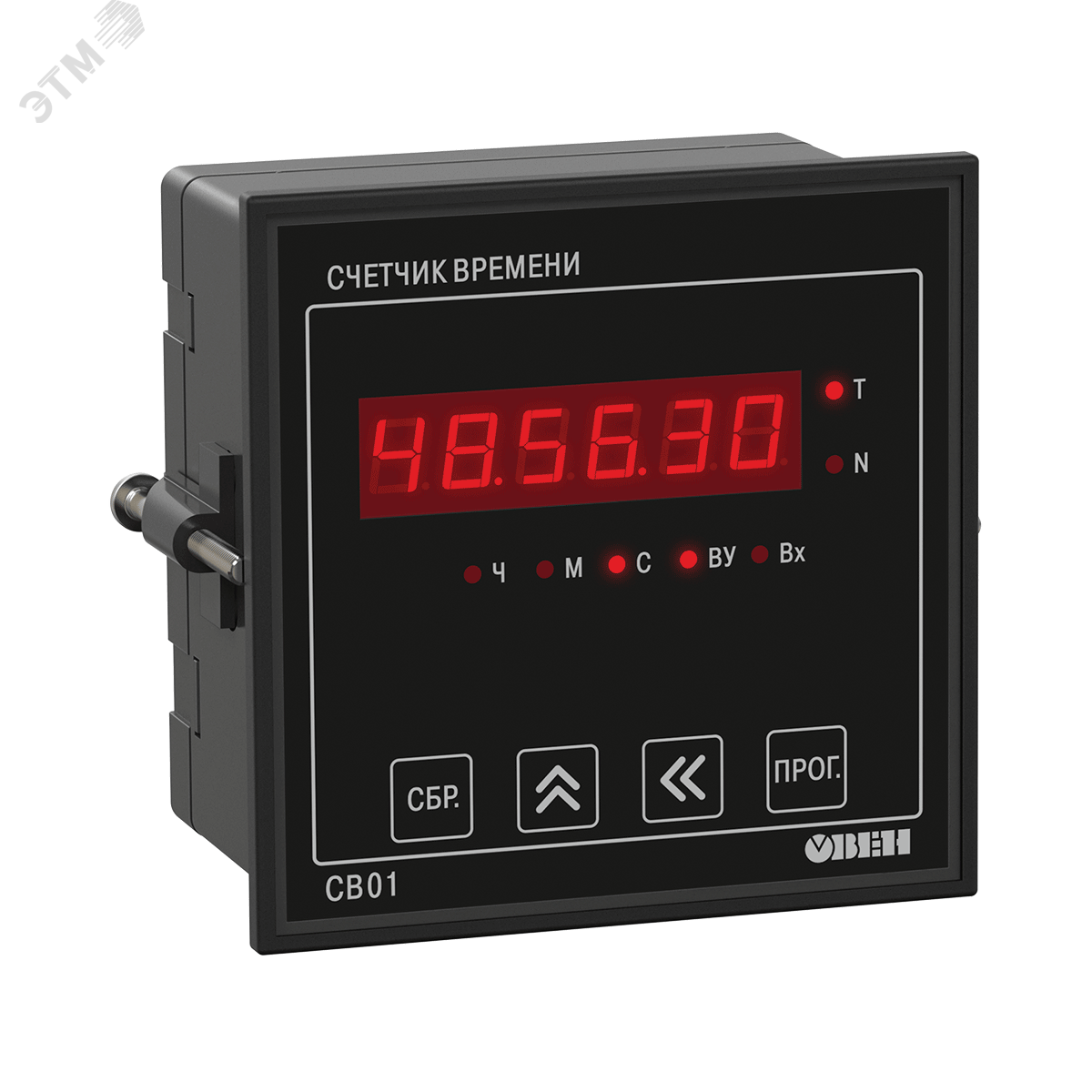 Изображение товара Счетчик времени ОВЕН СВ01-24.Щ1.Р.RS для учета работы оборудования