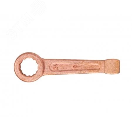 Изображение товара Ключ накидной односторонний ударный 24 омедненный (шт)