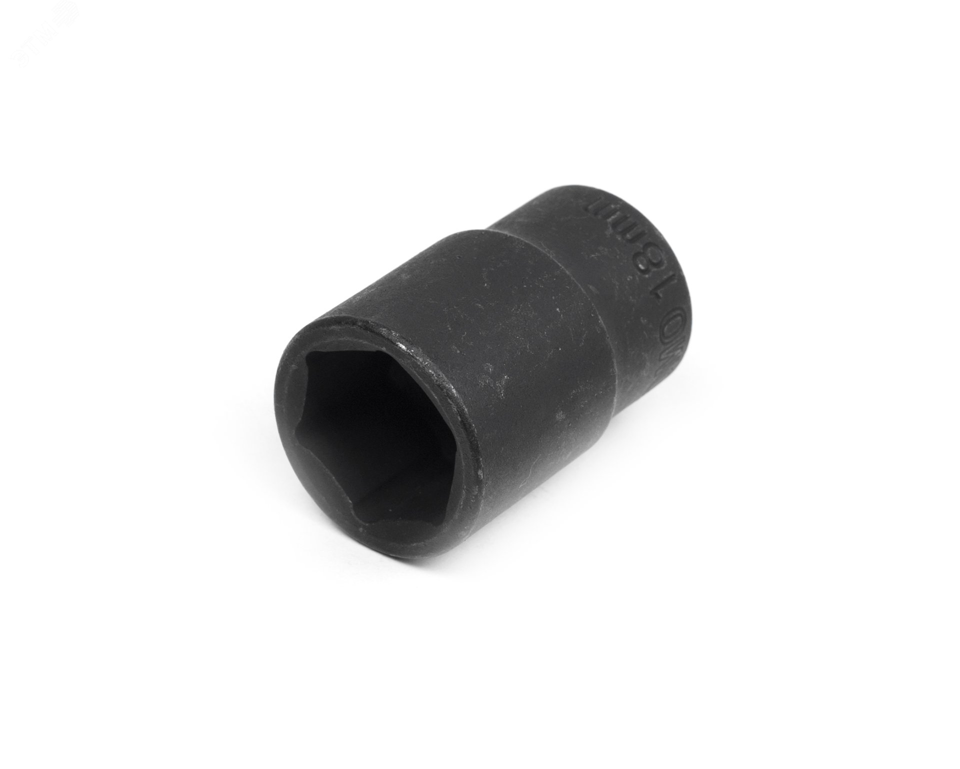 Изображение товара Головка торцевая сменная 18 оксидированная 1/2 чистая сталь для монтажа