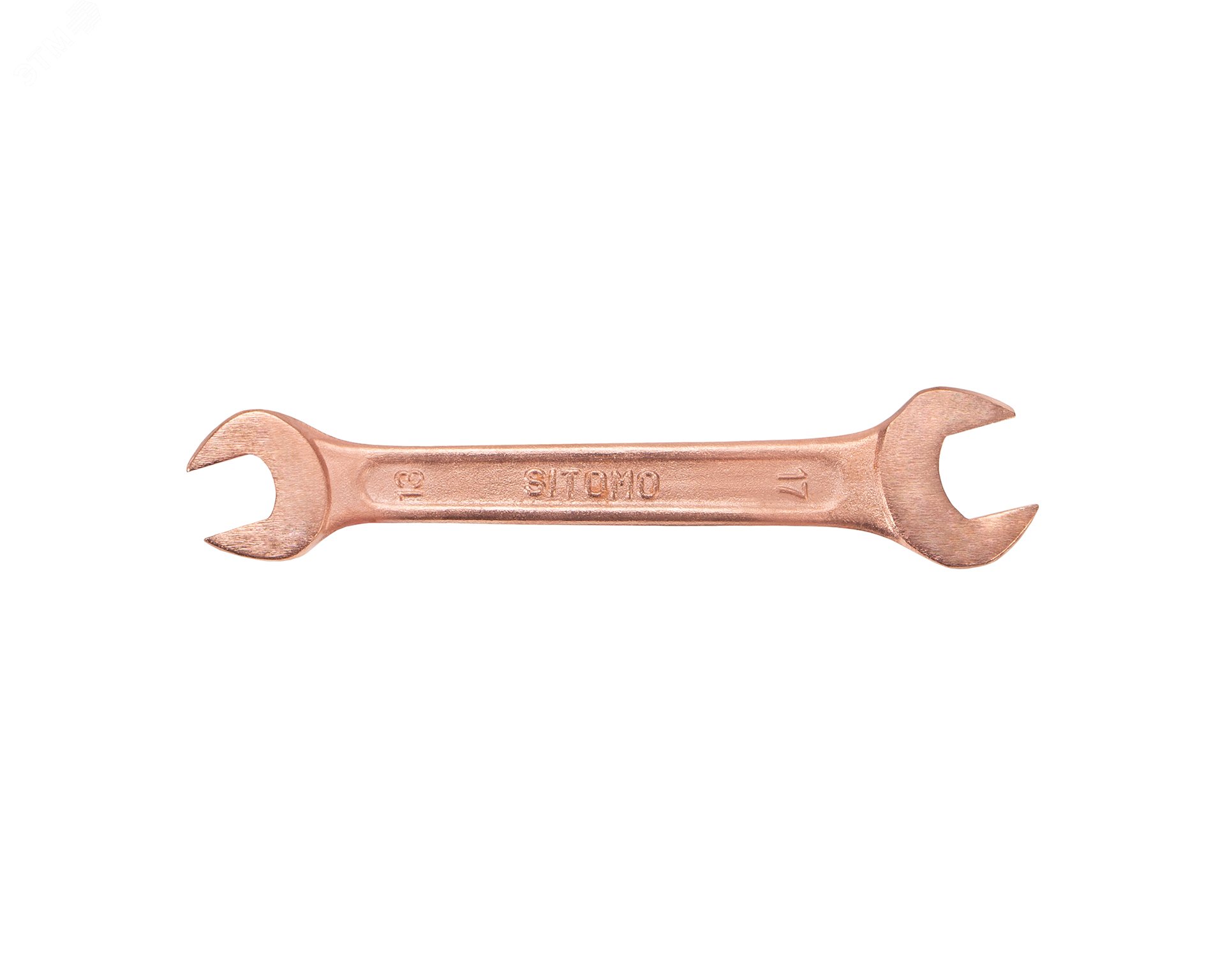 Изображение товара Гаечный рожковый двусторонний ключ 13x17 мм омедненный SITOMO