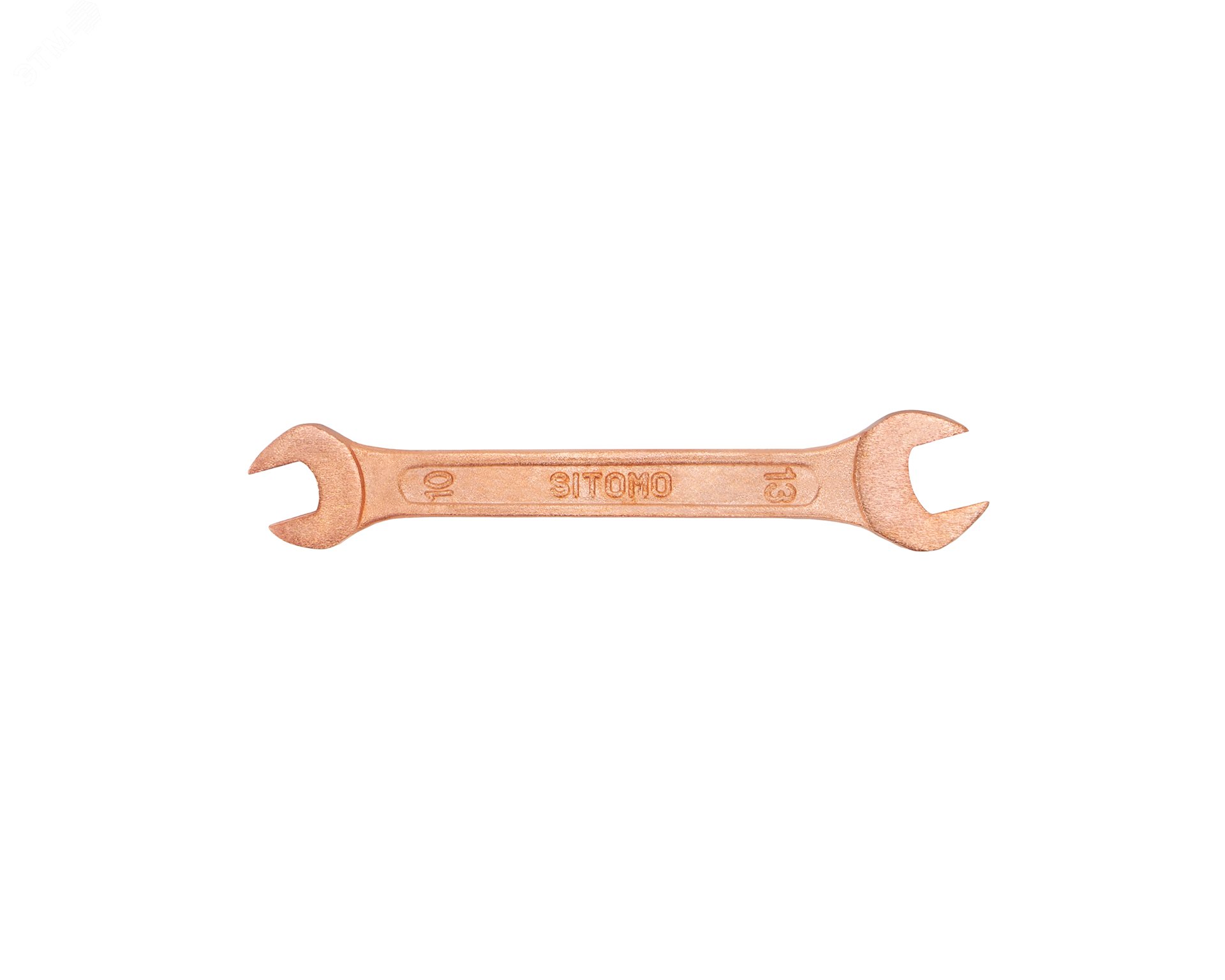 Изображение товара Ключ гаечный рожковый двусторонний 10х13 омедненный SITOMO