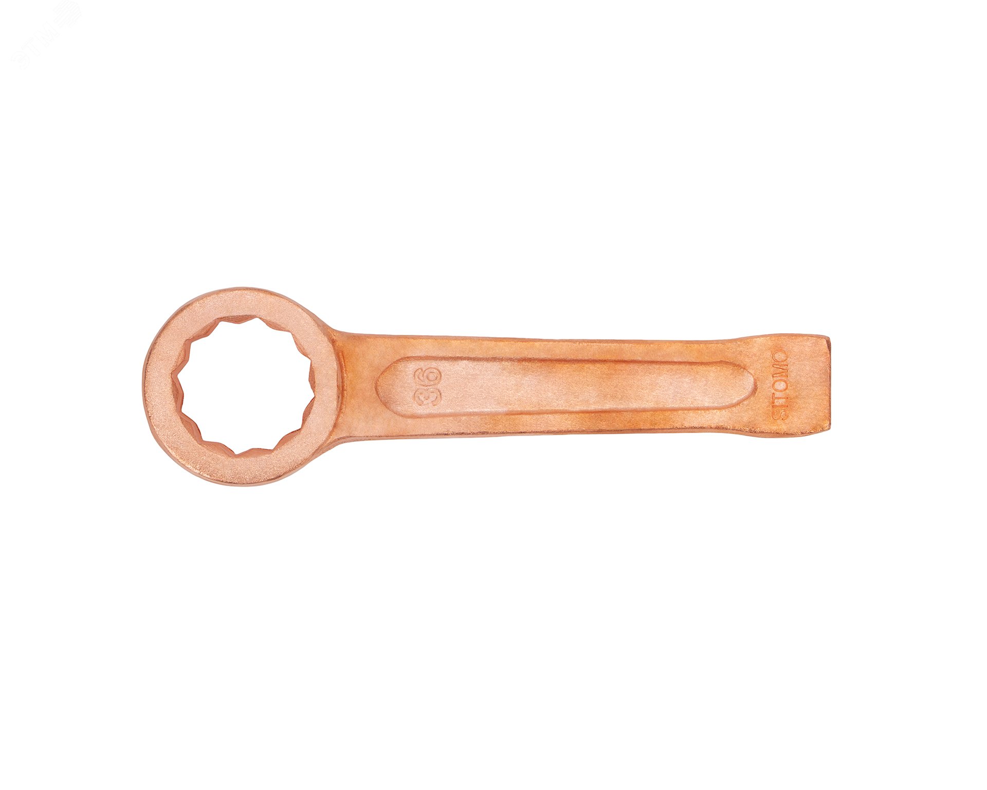 Изображение товара Ключ накидной односторонний ударный 36 омедненный (шт)