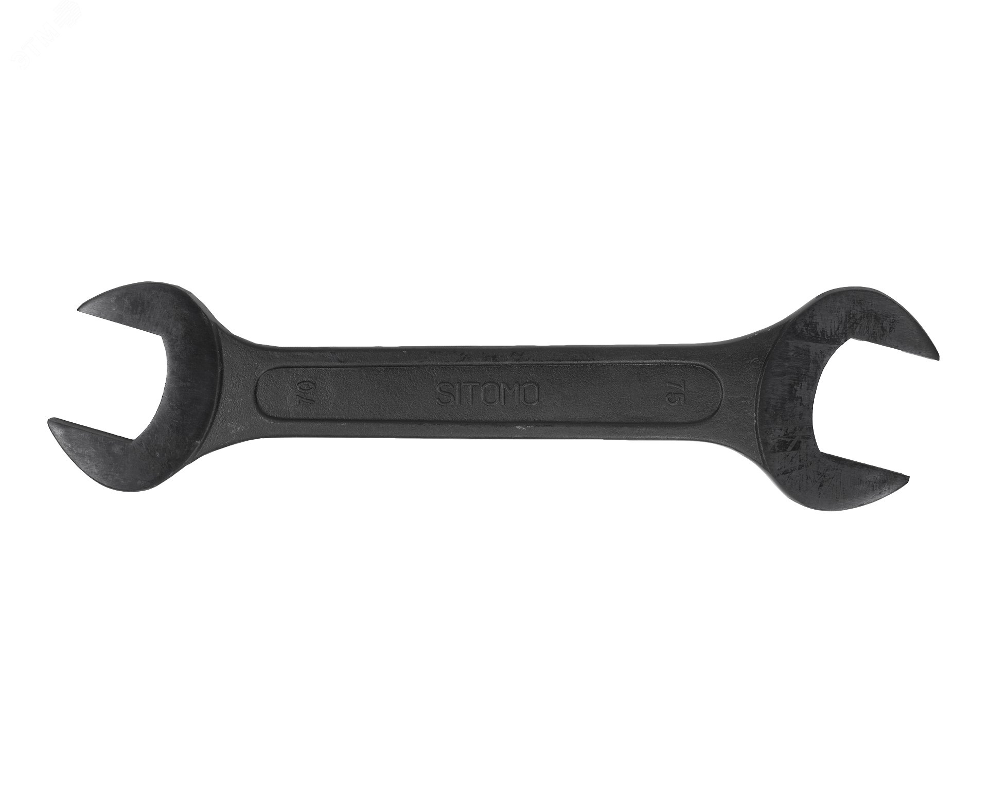 Изображение товара Ключ гаечный (рожковый) двусторонний 70х75 оксидированный (шт)