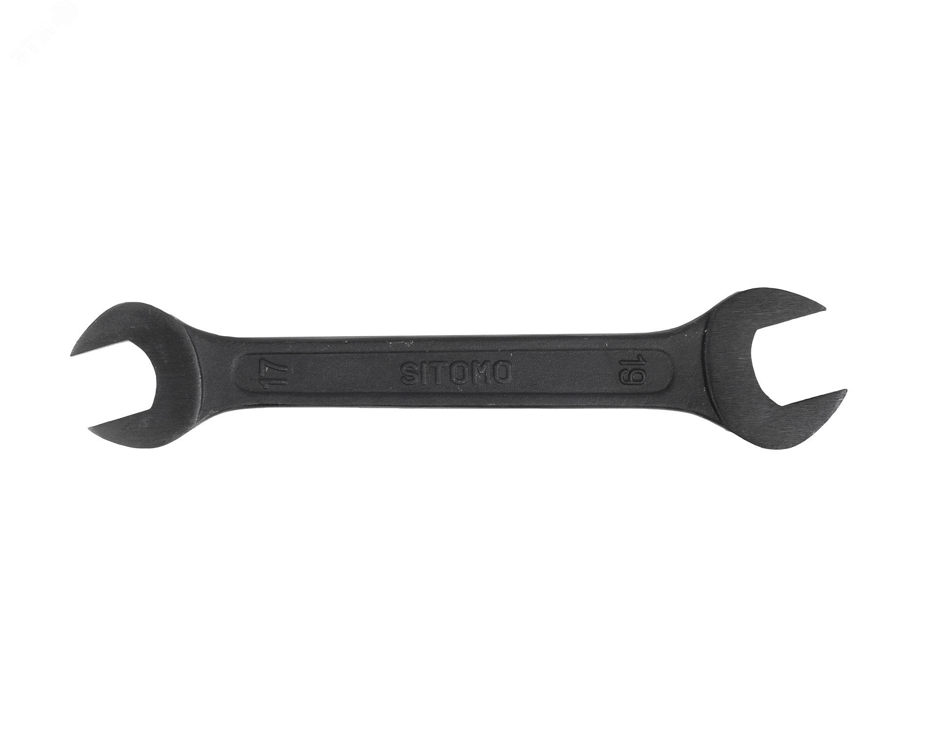 Изображение товара Гаечный ключ рожковый двусторонний 17х19 оксидированный SSTO