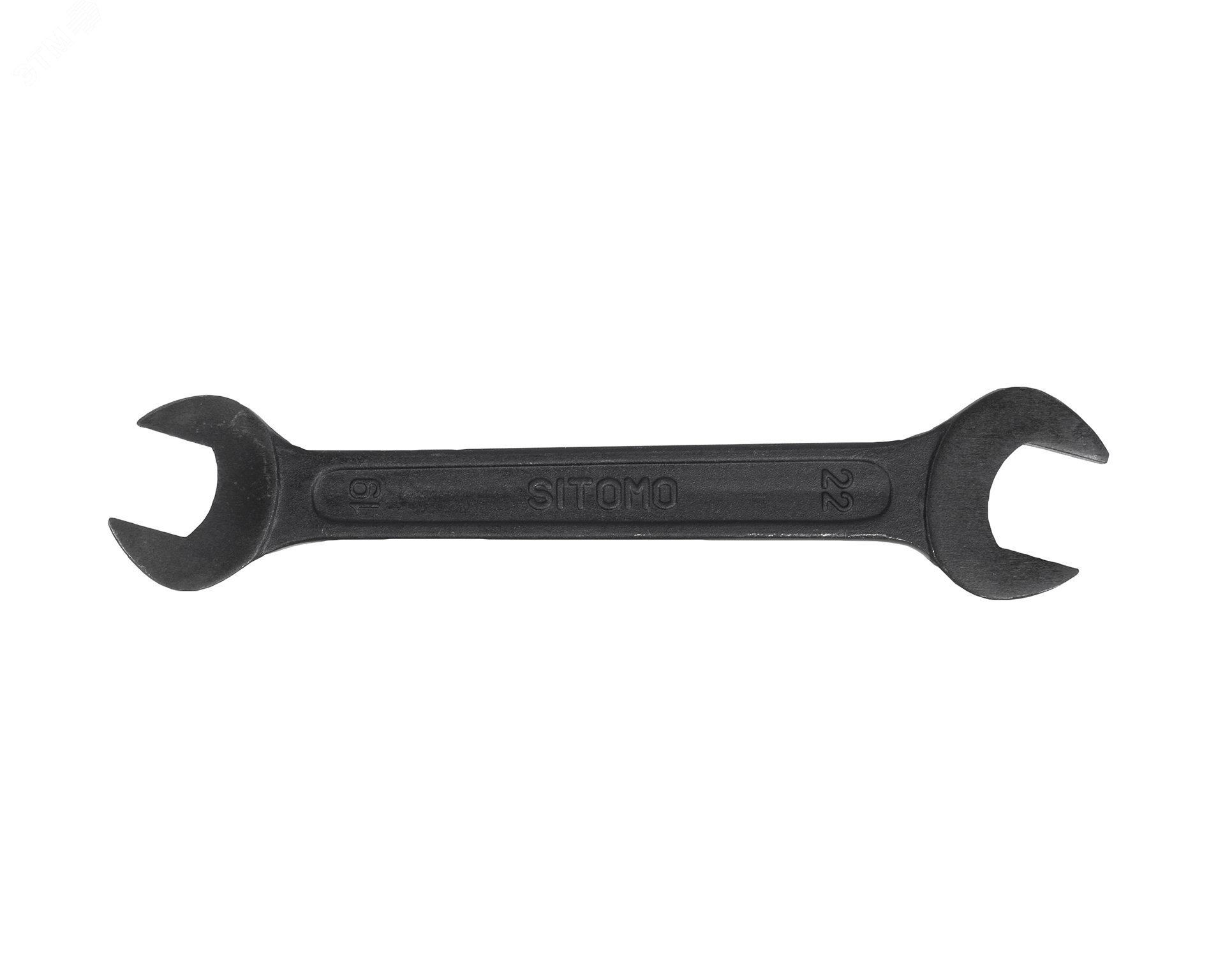 Изображение товара Ключ гаечный (рожковый) двусторонний 19х22 оксидированный (шт)