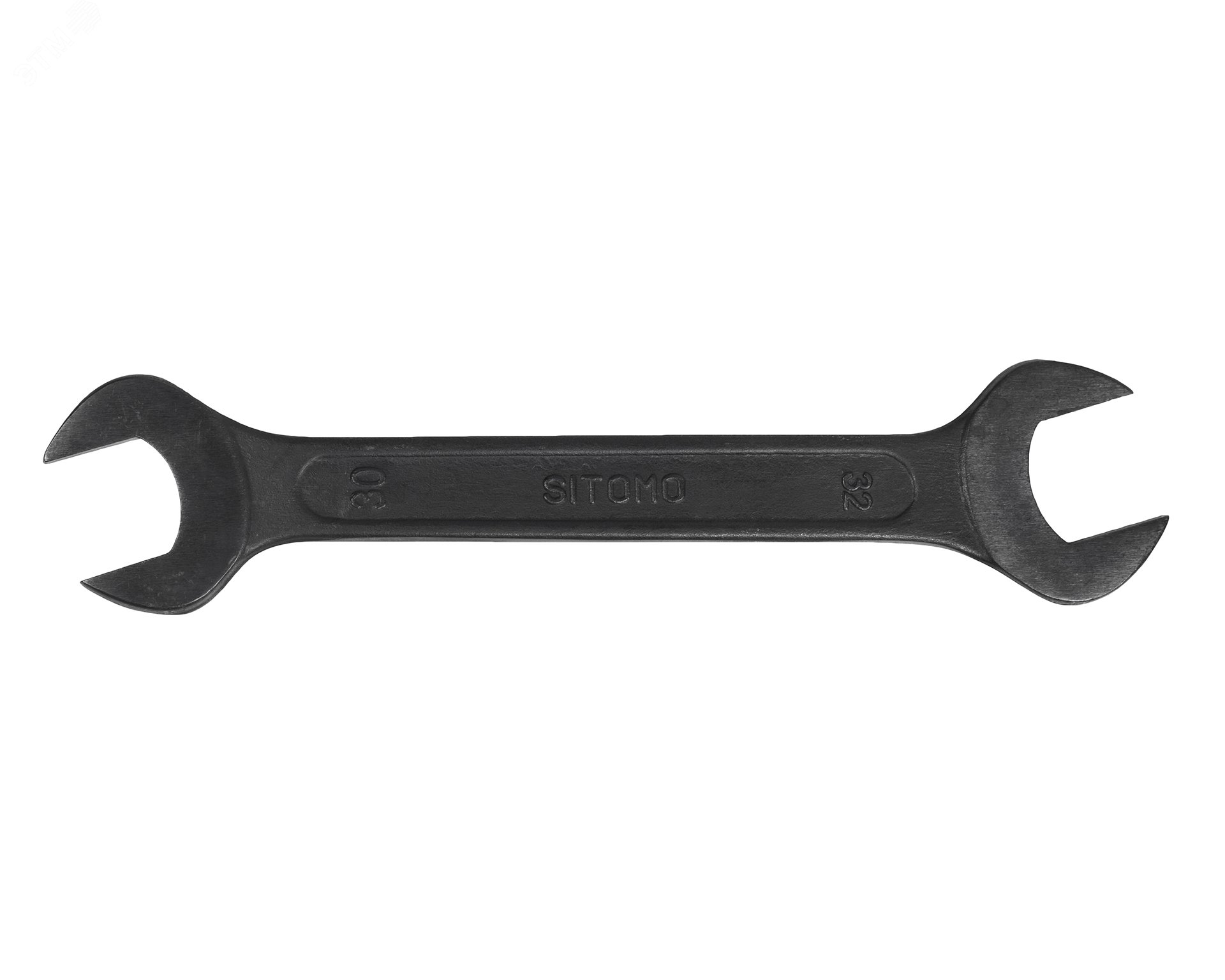 Изображение товара Ключ гаечный рожковый двусторонний 30x32 мм оксидированный