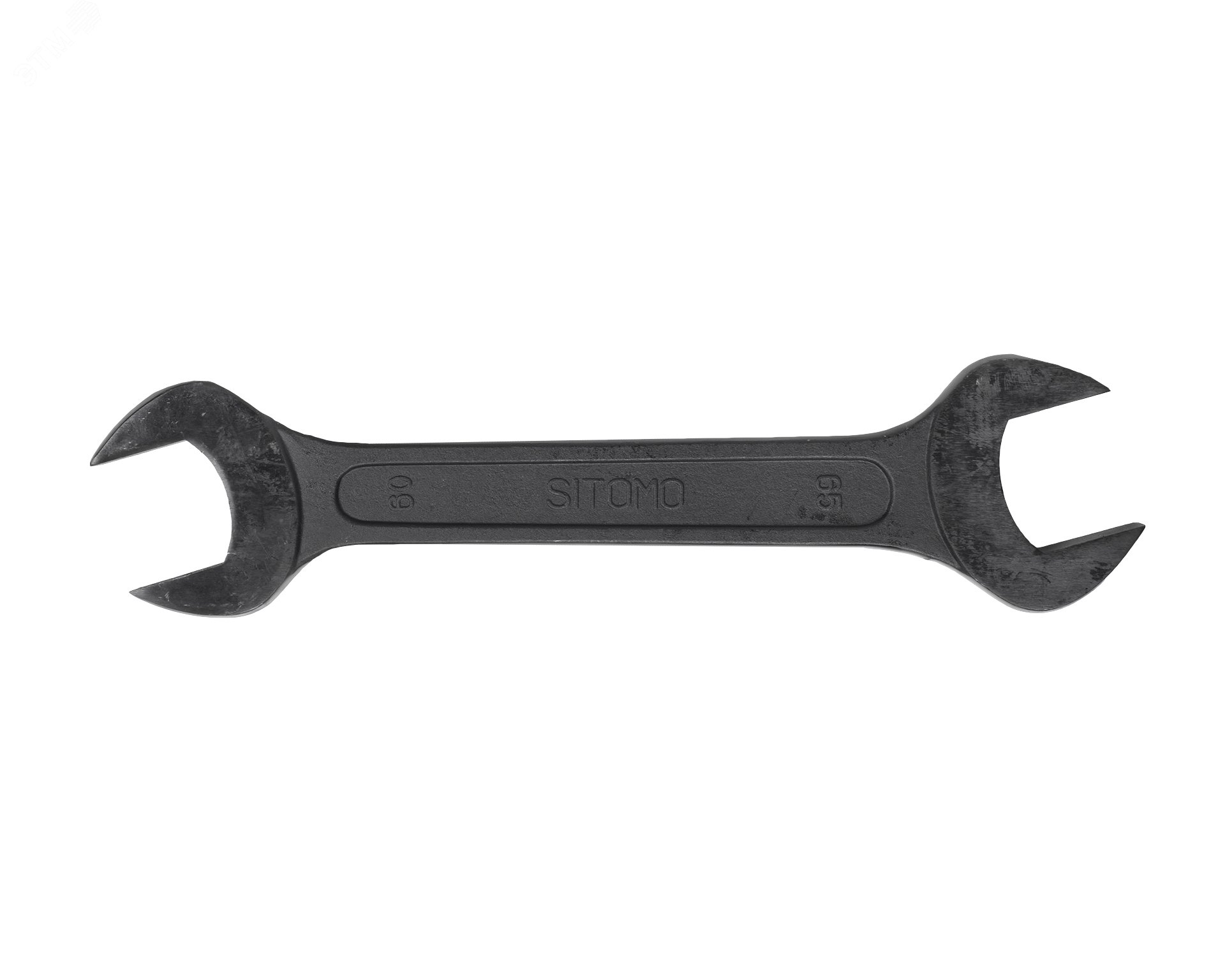 Изображение товара Ключ гаечный рожковый двусторонний 60х65 оксидированный надежный инструмент