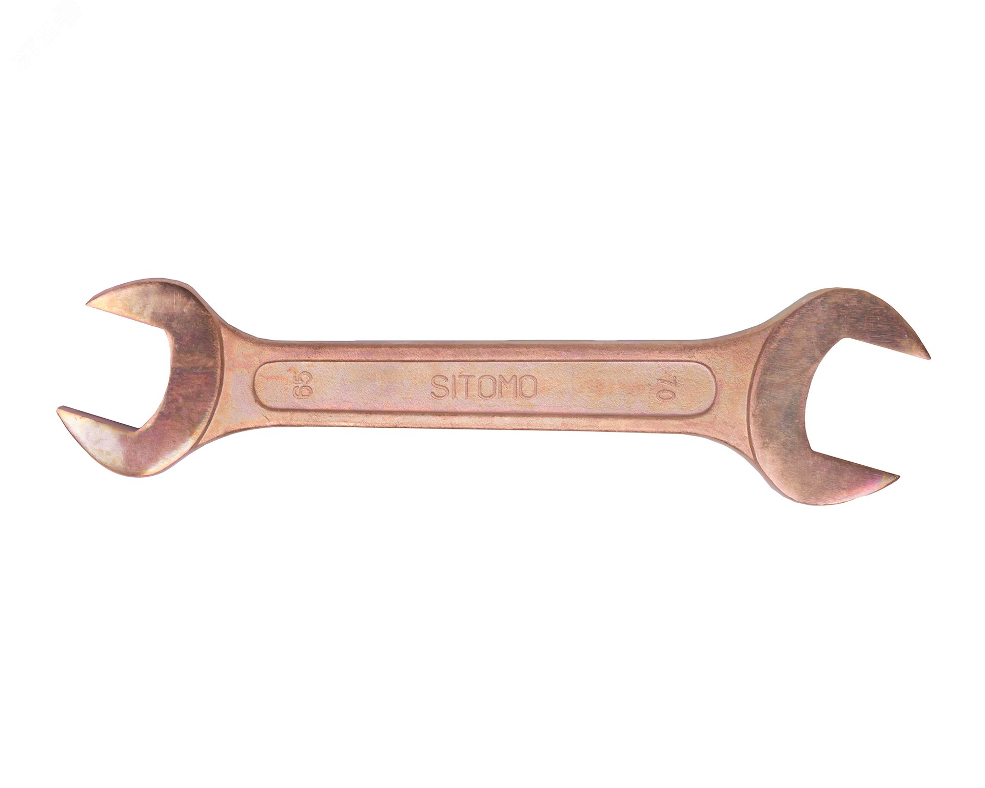 Изображение товара Ключ гаечный (рожковый) двусторонний 65х70 омедненный (шт)