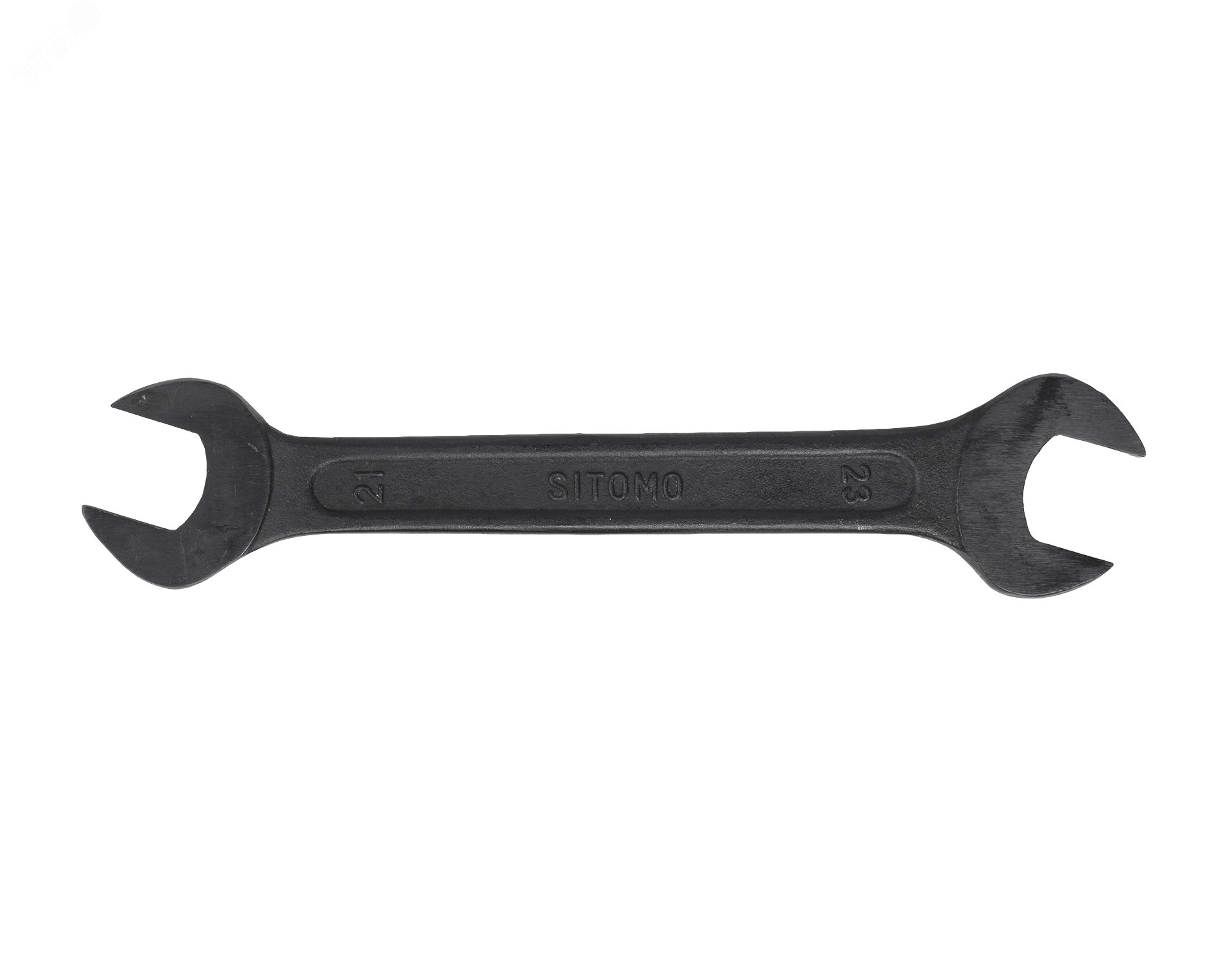 Изображение товара Ключ гаечный рожковый двусторонний 21х23 оксидированный