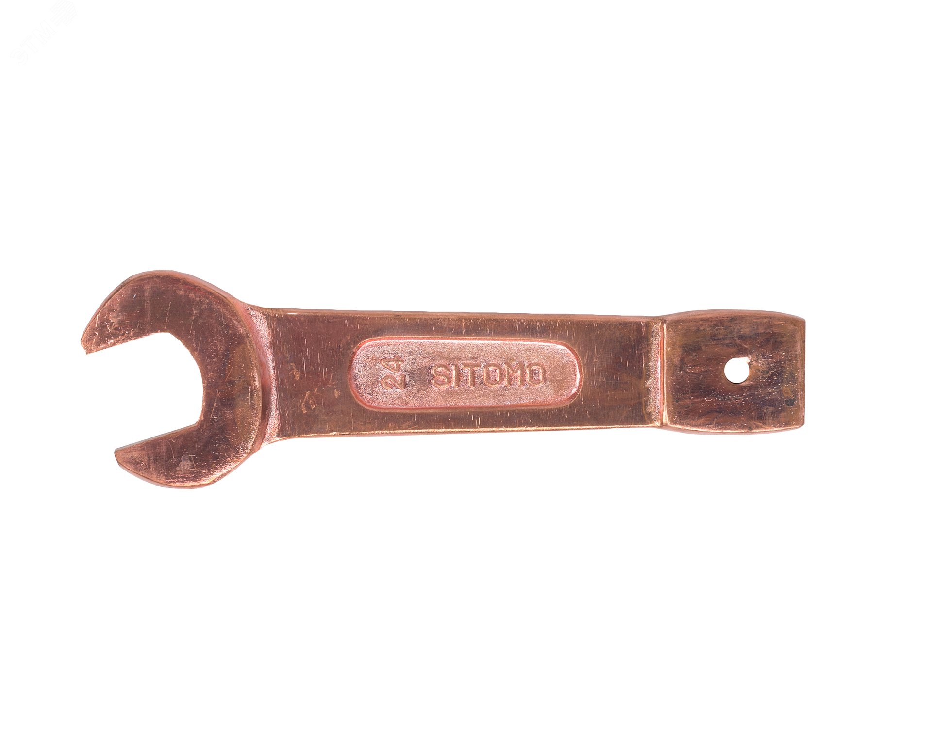 Изображение товара Ключ гаечный (рожковый) односторонний ударный 24 омедненный (шт)