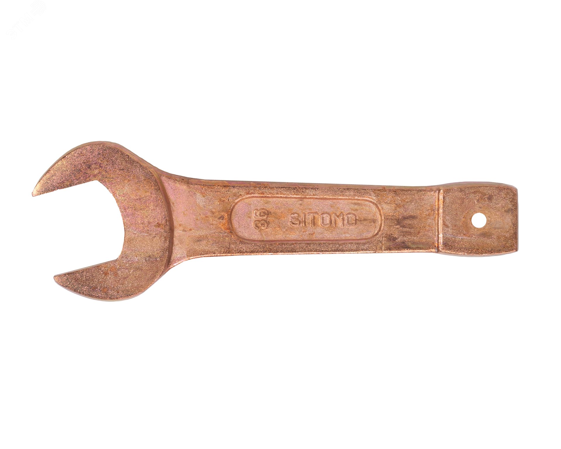 Изображение товара Ключ гаечный (рожковый) односторонний ударный 36 омедненный (шт)