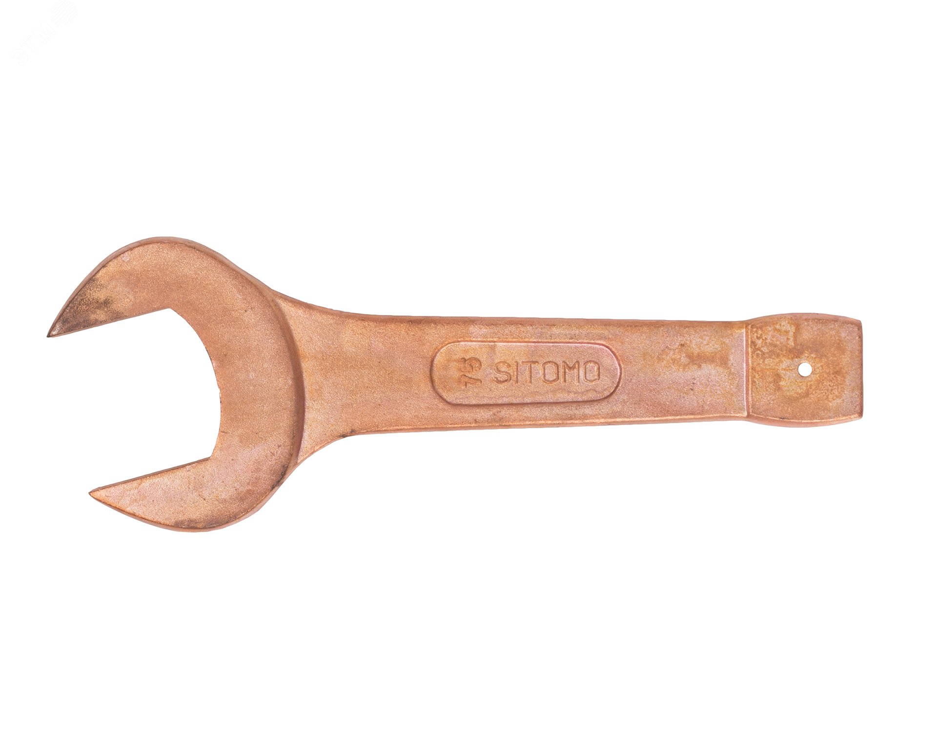 Изображение товара Ключ гаечный (рожковый) односторонний ударный 75 омедненный (шт)