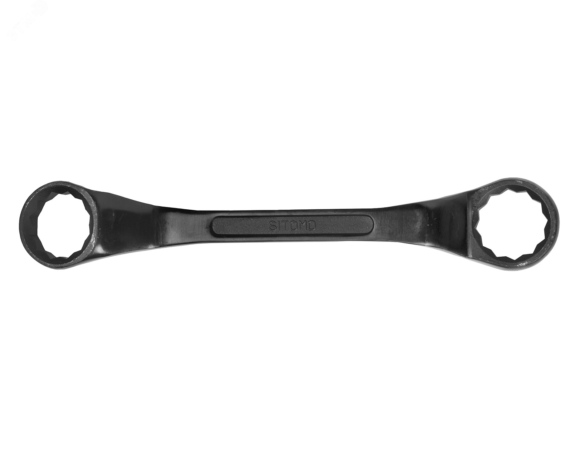 Изображение товара Ключ накидной двусторонний 75х80 оксидированный из стали 45