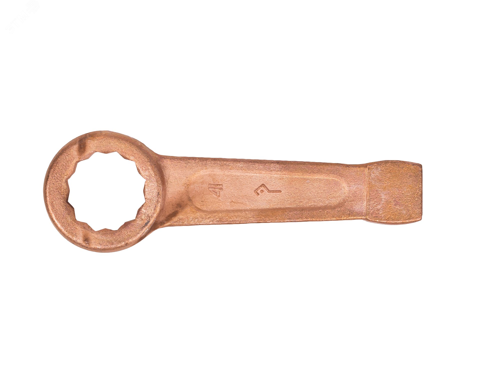 Изображение товара Ключ накидной ударный 41 омедненный для работы с крепежом 45 сталь
