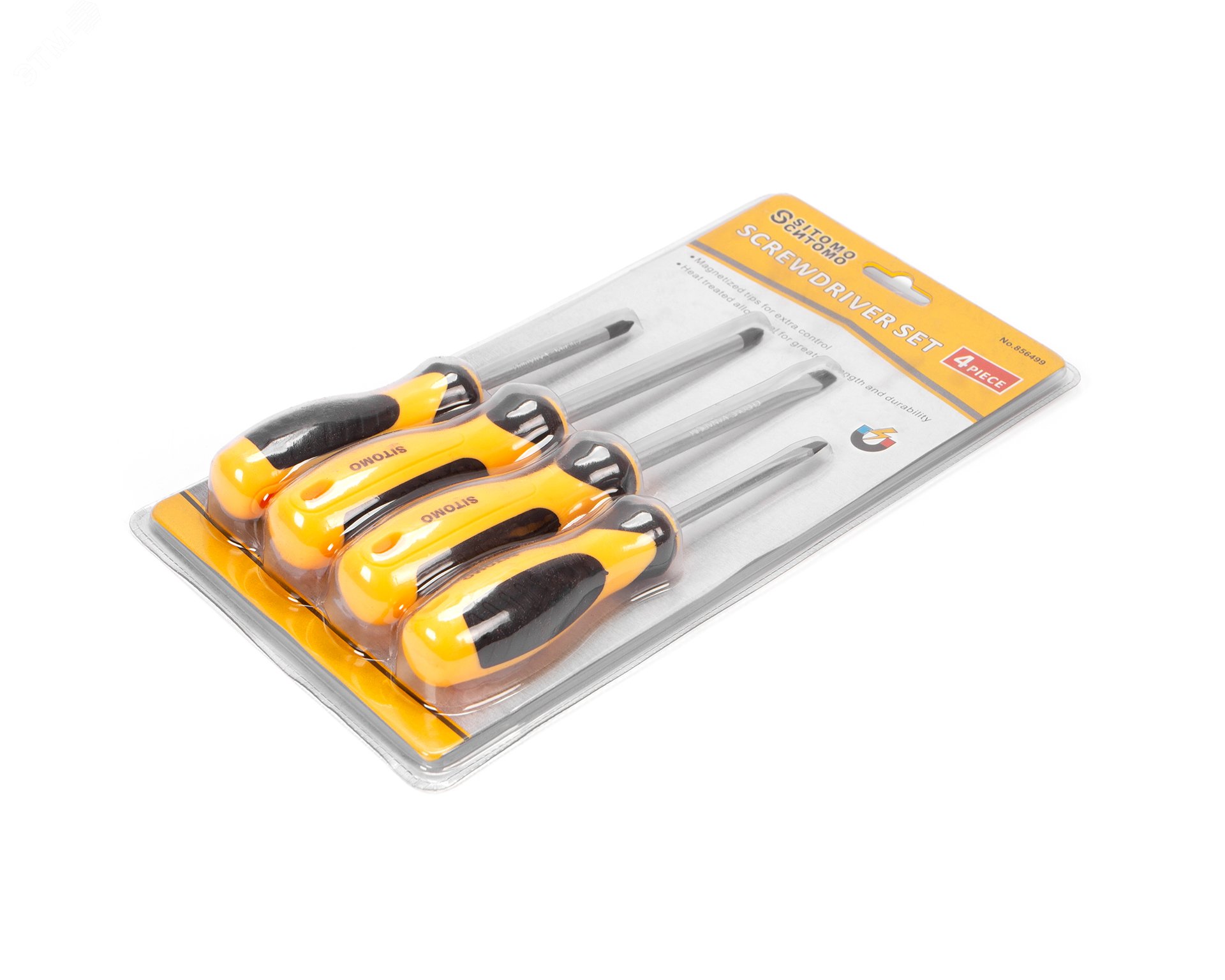 Изображение товара Набор отверток SITOMO 4 шт. из хромованадиевой стали с магнетизированным наконечником