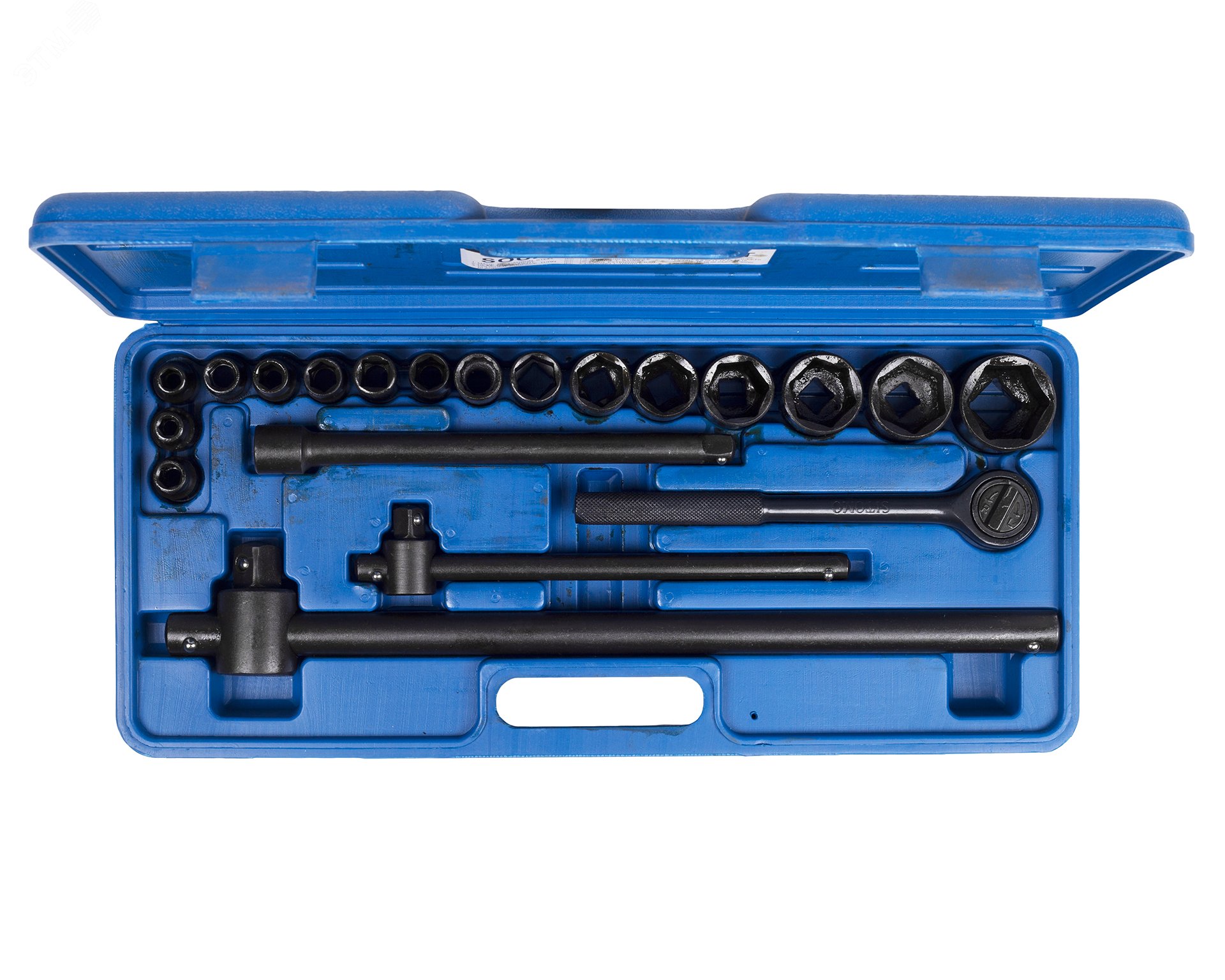 Изображение товара Набор головок торцевых №2C 8-36 мм оксидированный в кейсе