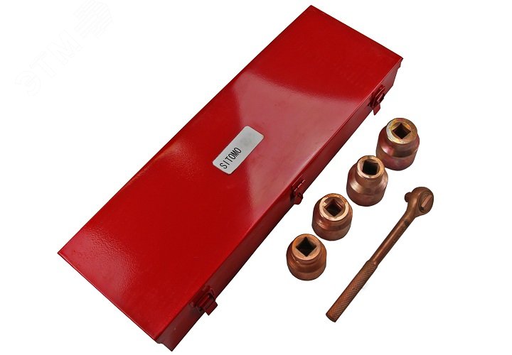 Изображение товара Набор головок N5 10-50 мм металлический кейс омедненные для автомастерских